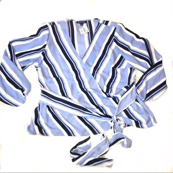 I.N.C. Internacional Concepts Yacht Stripe Blouse - Picture 3 of 8